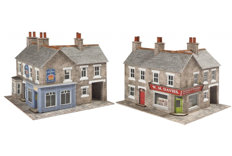 Metcalfe PN117 Stone Corner Shop And Pub Card Kit