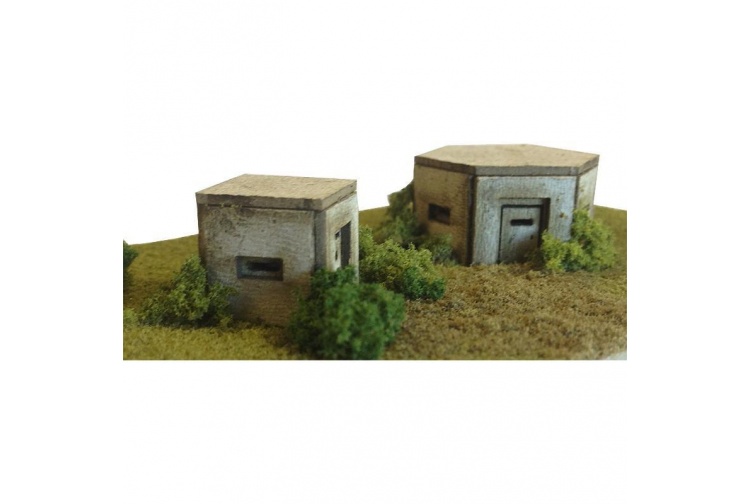Metcalfe PN820 WWII Pillboxes N Gauge Card Kit 