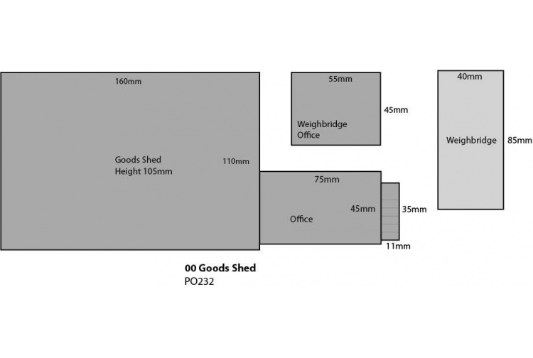 Metcalfe PO232 Goods Shed Card Kit Plan