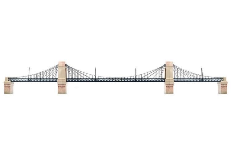 Hornby R8008 Grand Suspension Bridge OO Gauge Plastic Push Fit Kit