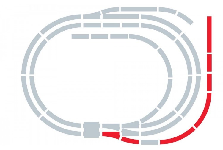 Hornby R8225 Track Extension Pack E plan
