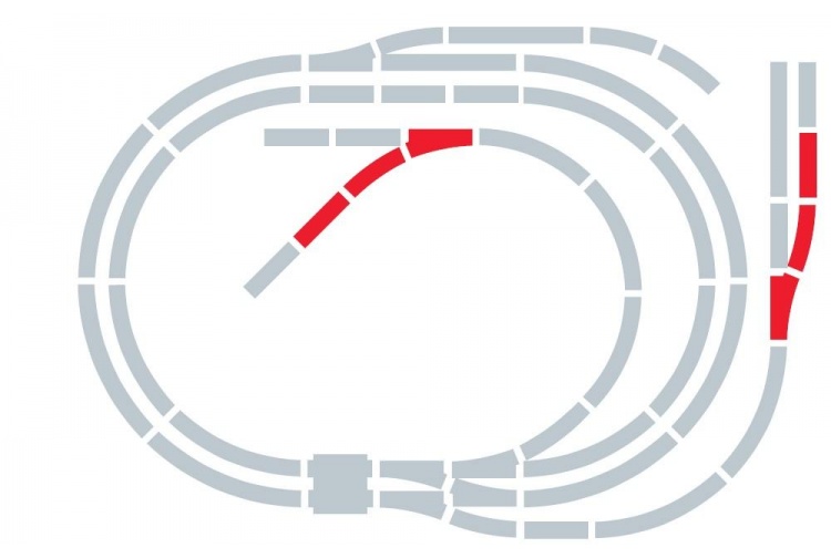 Hornby R8226 Track Extension Pack F Example Layout