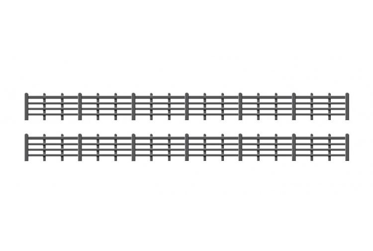 Ratio 425 Black Lineside Fencing