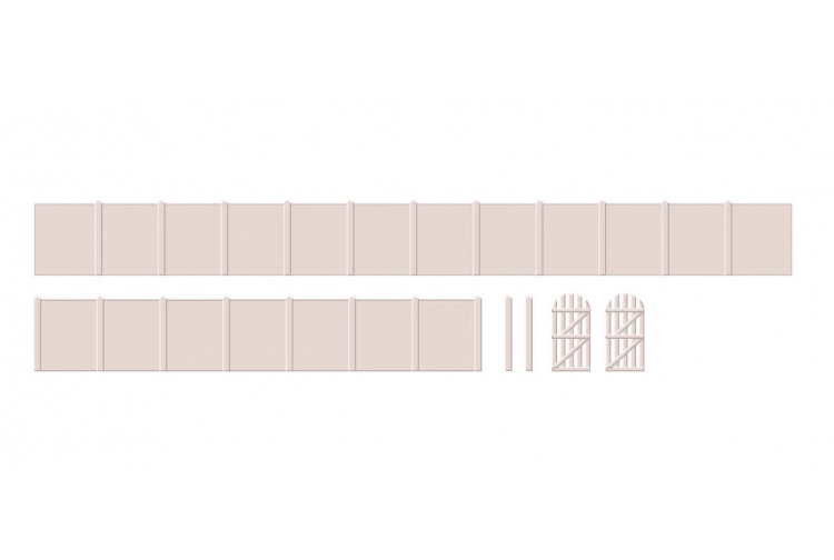 Ratio 219 Concrete Fencing and Gates N Gauge