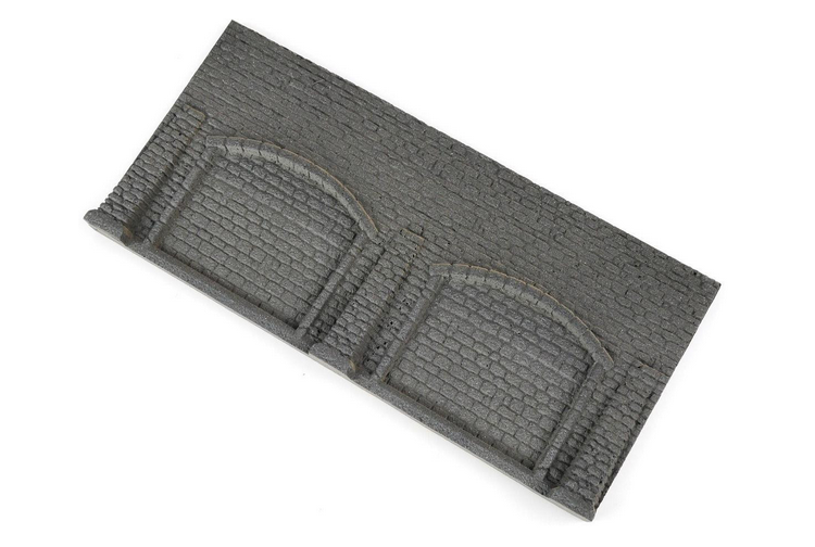 Gaugemaster GM32 Grey Stone Wall with Buttresses & Arches
