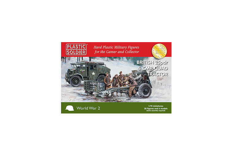 Plastic Soldier 62035 WW2G20007 British 25pdr & CMP Quad Tractor