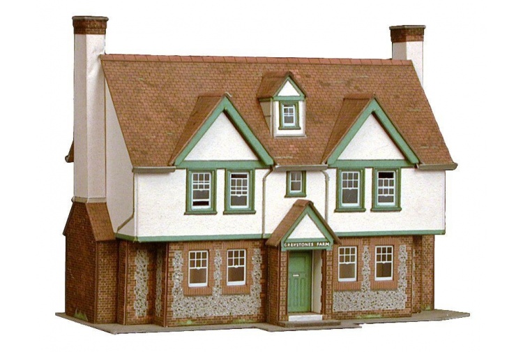 SuperQuick B24 Greystones Farmhouse OO Gauge Card Kit