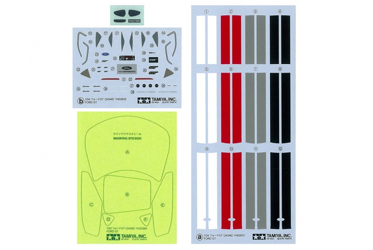 Tamiya 24346 Ford GT Decals