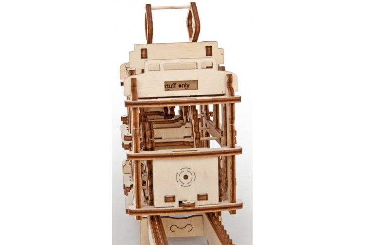 UGears Tram On Rails 06