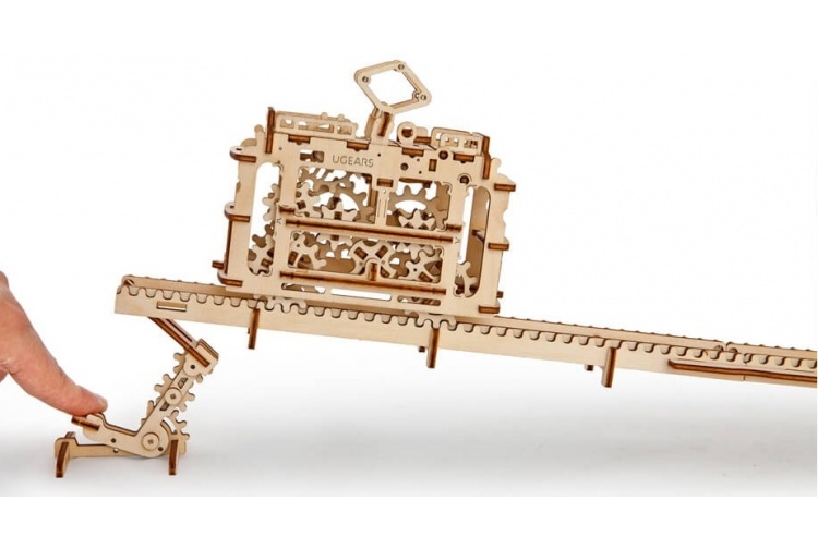 UGears Tram On Rails 13