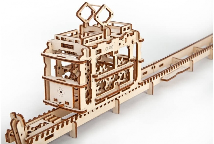 UGears Tram On Rails 15