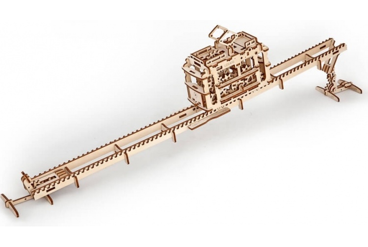 UGears Tram On Rails 16