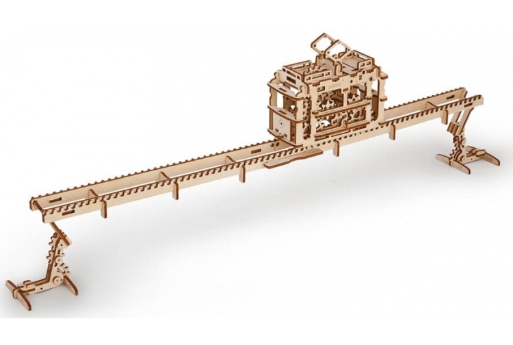 UGears Tram On Rails 17