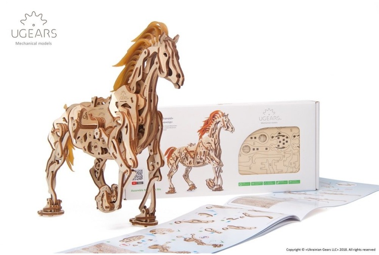 Ugears UG70054 Model Horse-Mechanoid Front Right