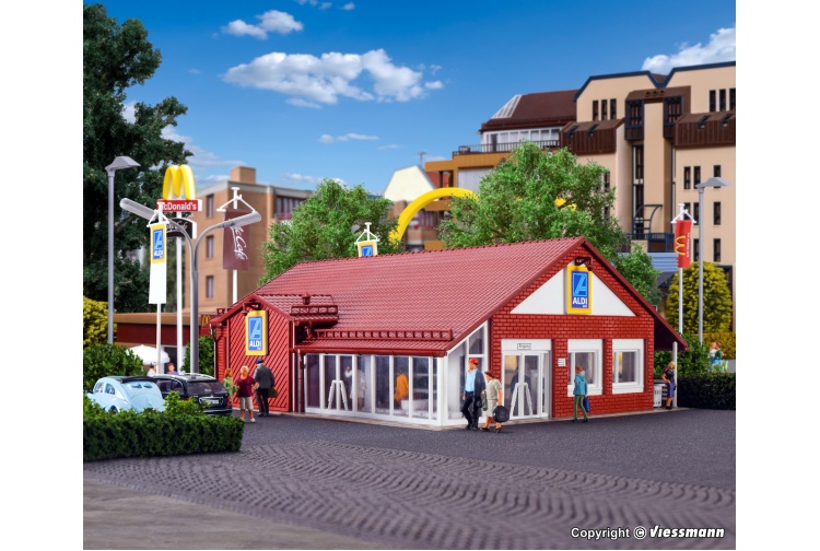 Vollmer 43658 Aldi Supermarket Day