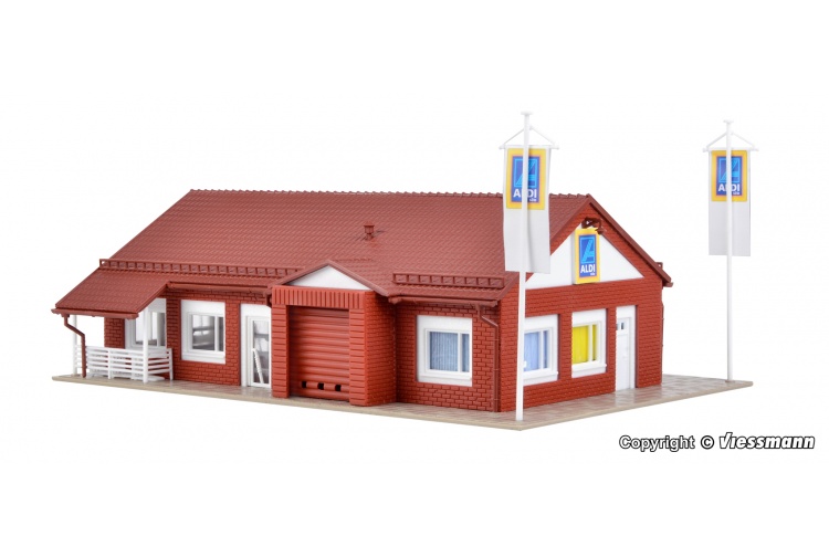 Vollmer 43658 Aldi Supermarket Rear