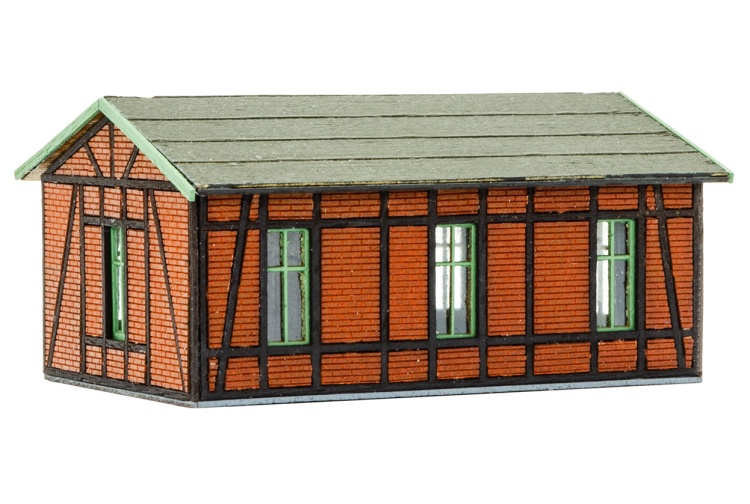 Vollmer 47556 Workshop With Plaster/Timber-Framed Facade Rear