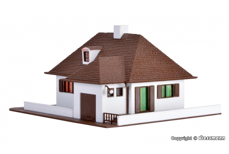 Vollmer 49219 Bungalow HO/OO Gauge Plastic Kit Rear