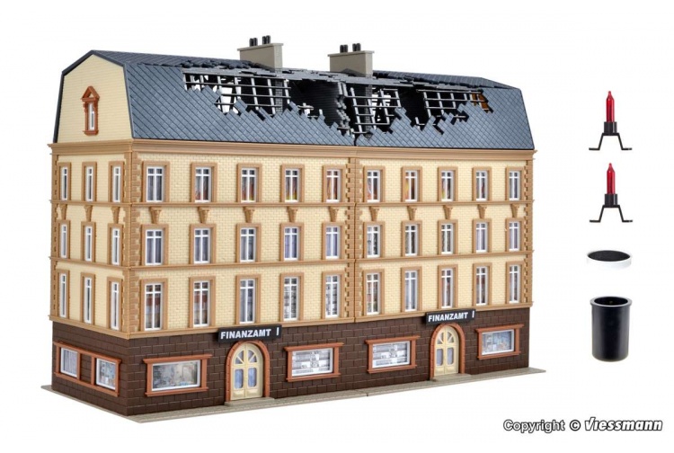 Vollmer 43785 Building On Fire Kit with flickering flame effect