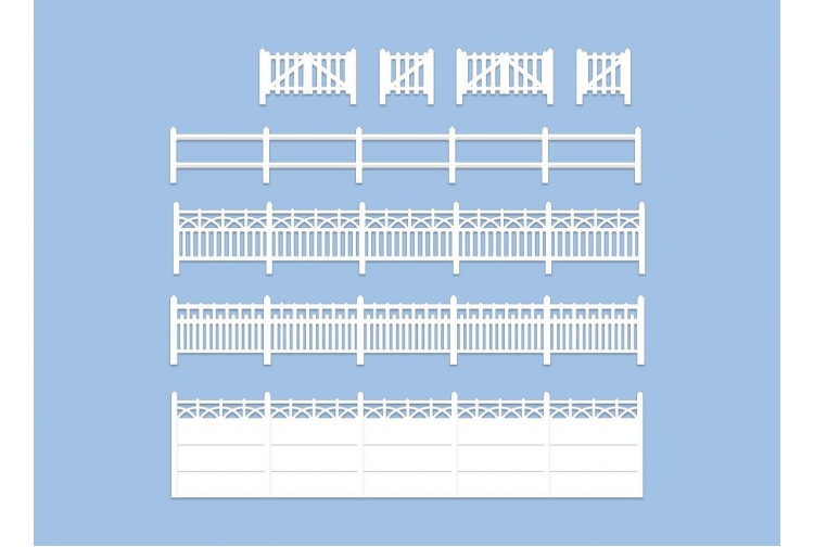 Wills Kits SS43 Concrete Fencing OO Gauge