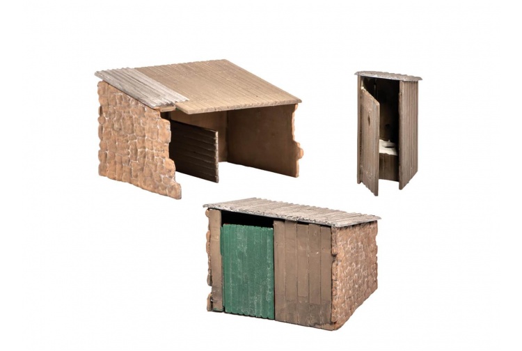 Wills Kits SS19 Grotty Huts & Privy OO Gauge Plastic Kit