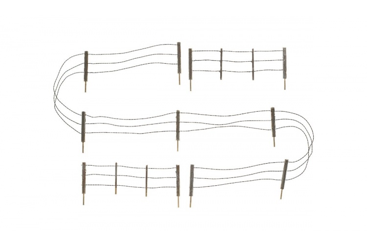 Woodland Scenics A2980 HO Gauge Barbed Wire Fence