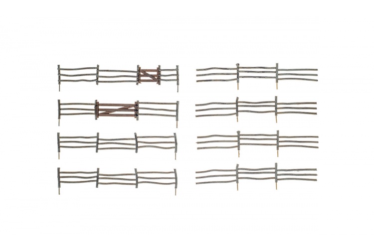 Woodland Scenics A2981 HO Gauge Log Fence Contents