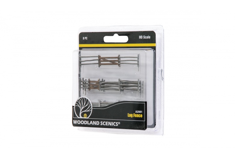 Woodland Scenics A2981 HO Gauge Log Fence Package