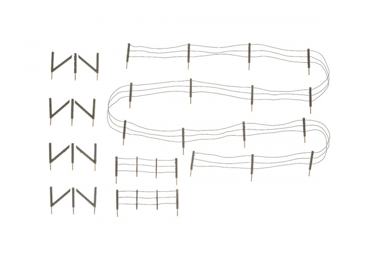Woodland Scenics A2990 N Gauge Barbed Wire Fence Contents