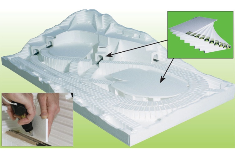 Woodland Scenics ST1423 12.7mm by 304mm by 609mm Foam Sheet (Pack of 4) Example Usage