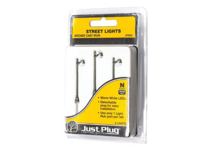 Woodland Scenics WJP5639 Arched Cast Iron Street Lights Package
