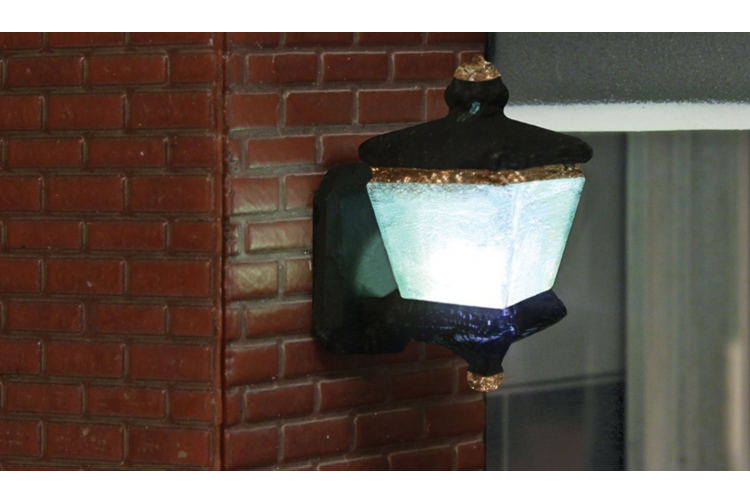 Woodland Scenics WJP5655 Entry Wall Mount Lights Example