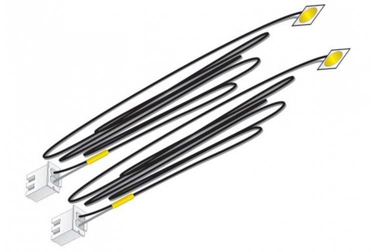 Woodland Scenics JP5742 Yellow Stick-On LED Lights