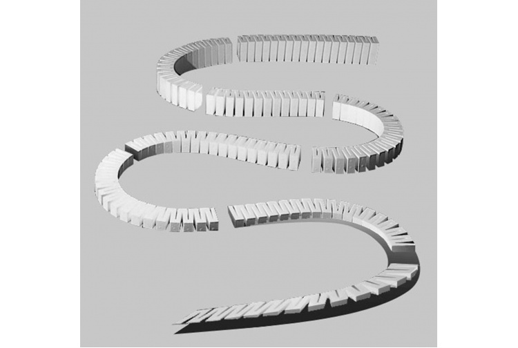 Woodland Scenics ST1410 Step 2 Incline 2 Per Cent Set