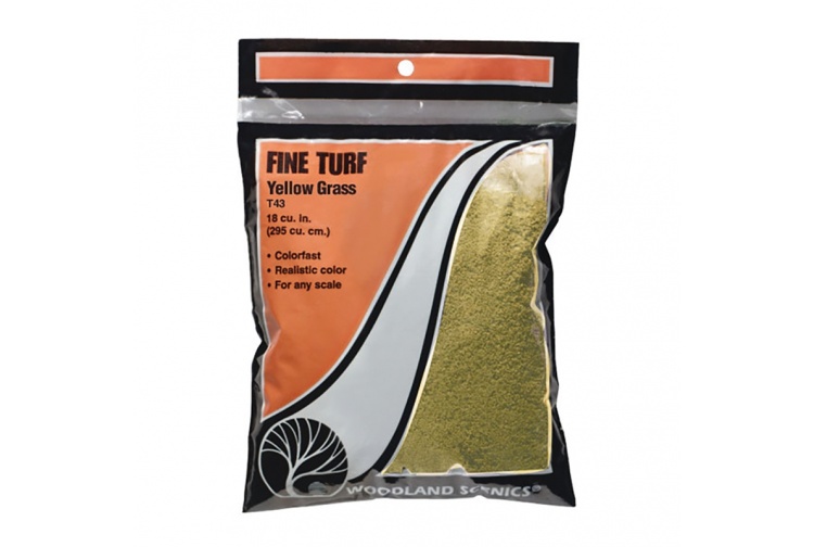 Woodland Scenics T43 Yellow Grass Fine Turf
