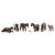Bachmann 36-080 7 Horses Figures Set