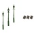 dcc-concepts-lml-gsgr-4mm-scale-gas-street-platform-lamps-green-3-pack